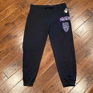 Men’s Marvel Black Panther Legacy Collection Black Jogger Pants Size 3XL NEW